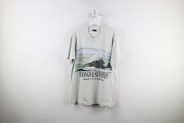 Vtg 90s Mens Large Durango &amp; Silverton Narrow Gauge Railroad Train T-Shirt USA - £29.56 GBP