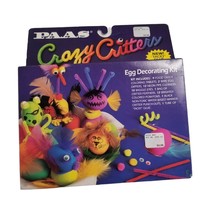 Vtg 90s Easter Egg Kit PAAS Crazy Critters Arts Crafts Decorative 1992 Activity - £10.74 GBP
