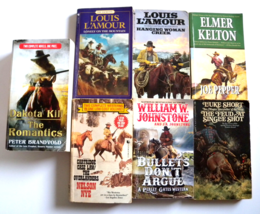 Lot of 7 Westerns  Various Authors -Brandvold-Kelton-Johnstone-L&#39;Amour-Nye-Short - £8.65 GBP