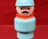 FISHER PRICE LITTLE PEOPLE Train Conductor Engineer Plastic Vintage Figure - £7.10 GBP