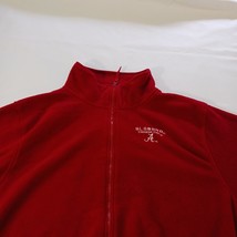 Old Varsity Brand Alabama Crimson Tide Men's Full Zip Red Fleece Sweater Size L image 7