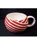Starbucks Coffee mug peppermint twist candy cane red &amp; white  2013 12 oz - $12.95