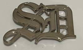 SD Initials for San Diego CA Belt Buckle Old School Style English Script - $13.98