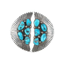 James Mason Navajo sterling Kingman turquoise cluster earrings - £153.73 GBP