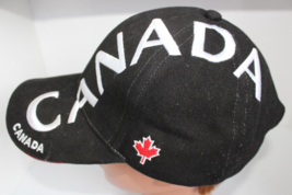Sunright Men&#39;s Black Vertical Embroidered Canada Adjustable Baseball Cap - £9.05 GBP