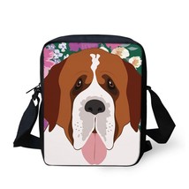 Boston Terrier Girls Small Messenger Bag Boys Daily Shoulder Bag Pomeranian Prin - £53.94 GBP