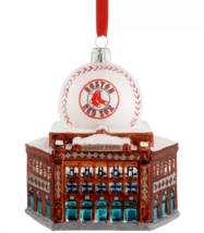 Kurt Adler 3.75&quot; Boston Red Sox Fenway Park Glass Christmas Ornament MB4111RSX - £19.57 GBP