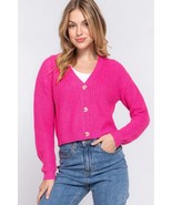 Long slv v-neck sweater cardigan - £15.02 GBP