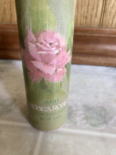 Vintage Avon Roses, Roses Perfumed Talc - 3.5oz - New Old Stock - $23.36