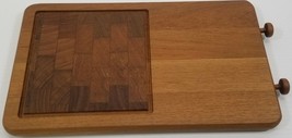 AG) Wall Hanging Rectangular Wooden Cutting Cheese Board With Knobs 13&quot; ... - $9.89