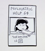 Peanuts Comic Strip Lucy at Her Psychiatric Stand Enamel Metal Pin NEW U... - £6.25 GBP