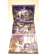 3 Mimi Jobe Dream Castles Limited Edition Ceramic Plates Bradford Exchan... - $444.45 MXN