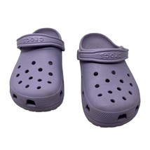 Crocs purple Classic Clogs M 7 W 9 Unisex heel slip on sandal shoes - £23.74 GBP