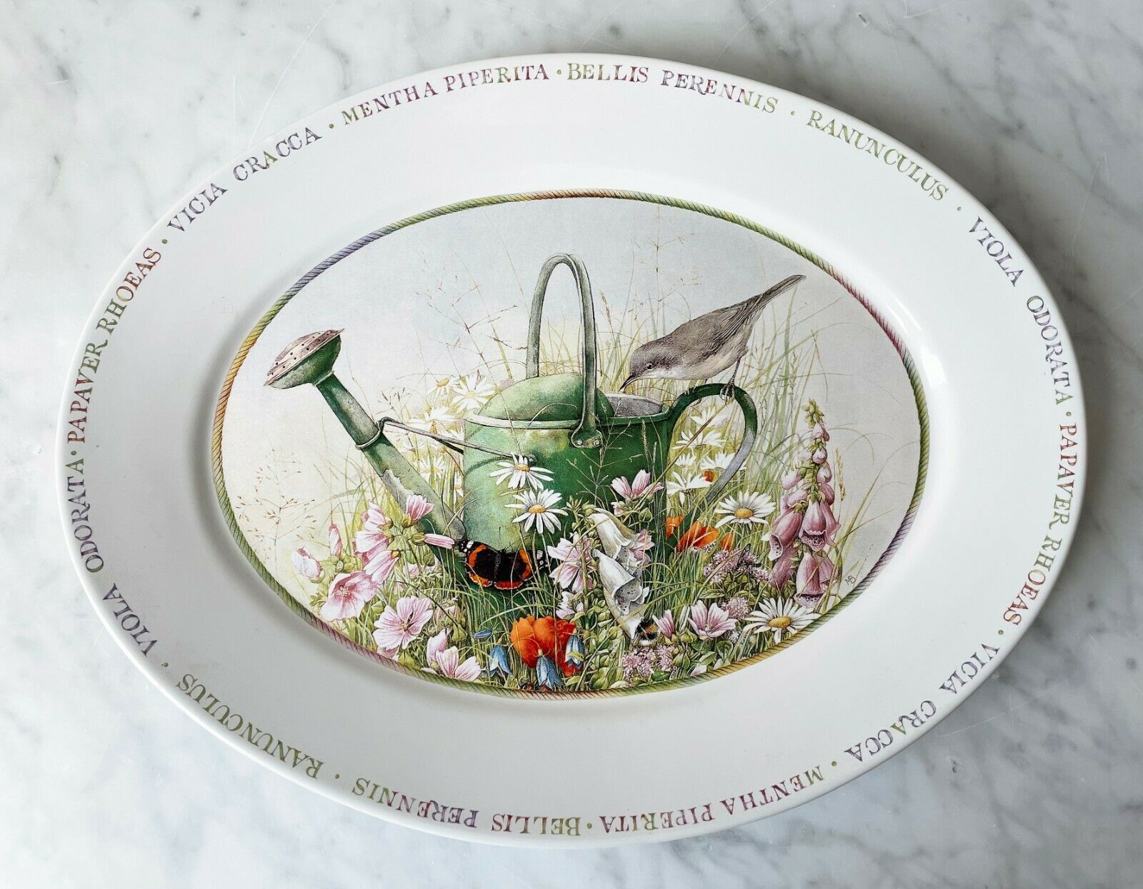 Marjolein Bastin Wildflower Meadow Oval Serving Platter 14-1/4" - $23.70