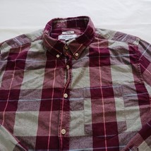 Crown & Ivy Crown Stretch Flannel Stretch Cotton Blend Plaid Shirt Red Men Sz L image 5