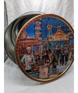 *Empty Tin* Jacobsens Butter Cookies Christmas Carnival Empty Tin ~10&quot; X 5&quot; - $272.68 MXN
