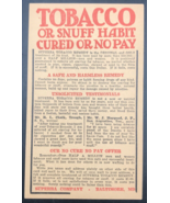 1920s Superba Co Quit Tobacco or Snuff Advertising Postcard Baltimore Ma... - $23.21