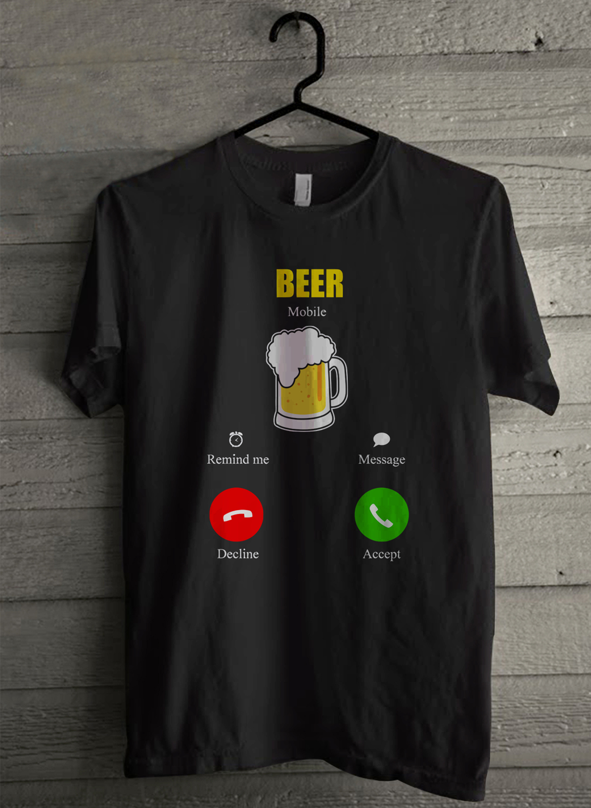 Beer Is Calling - Custom Men's T-Shirt (2726) - $19.13 - $21.84