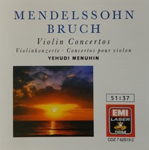 Mendelssohn Bruch - Violin Concertos Menuhin De Burgos Adrian Boult EMI CD MINT - £8.05 GBP