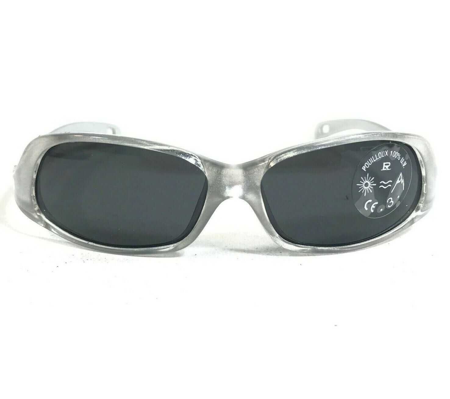 Vaurnet Kinder Sonnenbrille POUILLOUX B550 Klar Silber Rechteckig Rahmen... - $59.39