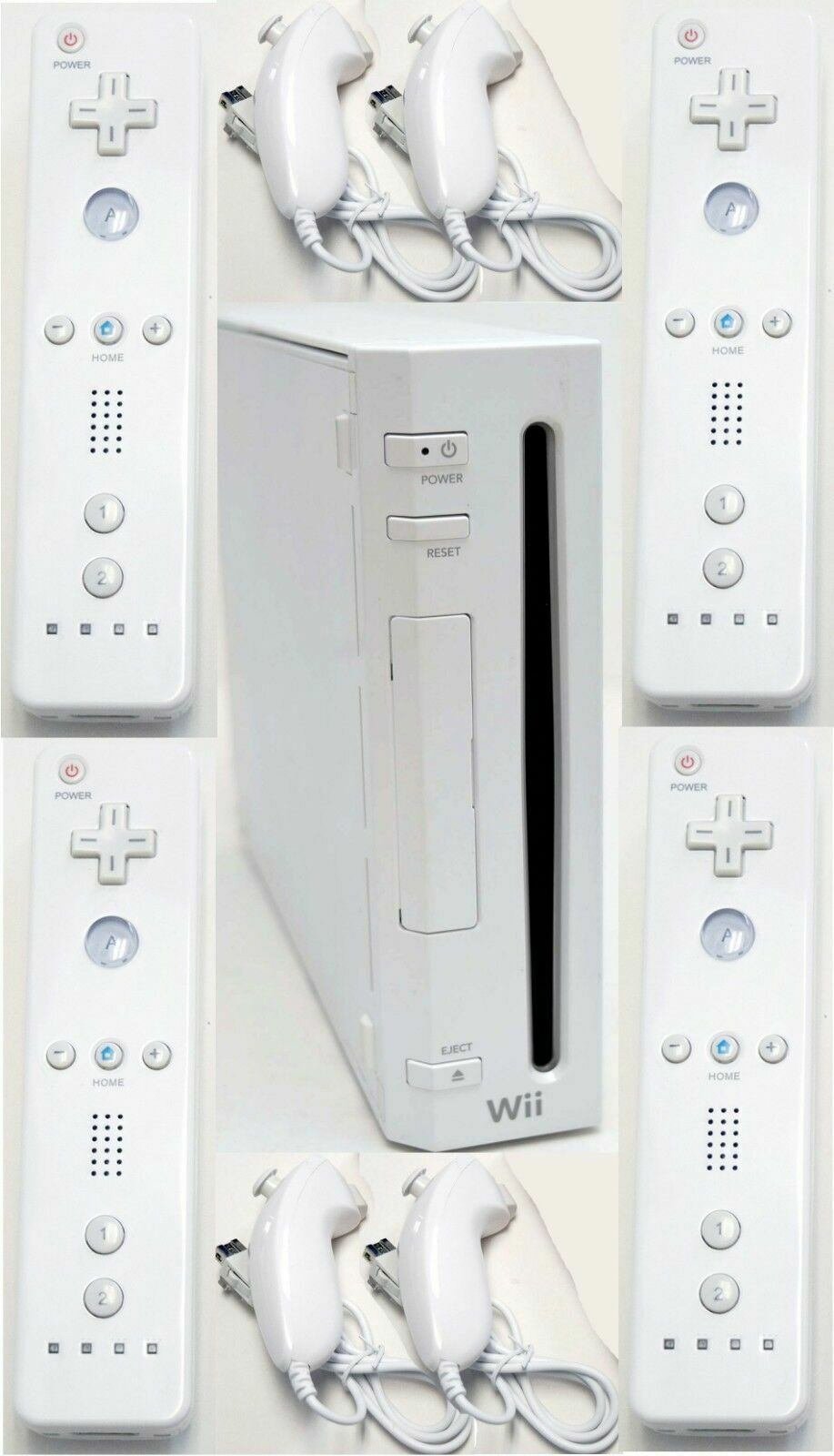 Primary image for eBay Refurbished 
4-REMOTE Nintendo Wii Video Game System ULTIMATE FAMILY BUN...