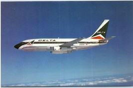 Delta Air Lines Boeing 737 232 Airplane Postcard  - £5.38 GBP
