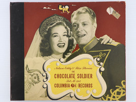 Nelson Eddy &amp; Risë Stevens – The Chocolate Soldier 3x78rpm Record Book Set M-482 - $10.70