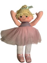 VTG Debbie Dancer Blonde Doll Plush Pink Tutu Skirt Ballerina Yarn 2002 EUC - £19.53 GBP