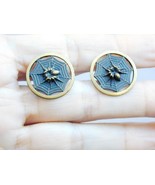 2 Fantastic Antique Metal Button Spider In Spider Web Open Work - $2,834.42 MXN