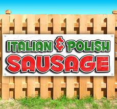 Italian &amp; Polish Sausage Advertising Vinyl Banner Flag Sign Fair Carnival Usa - $16.89+