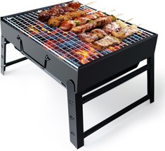 Bbq Barbecue Grill, Portable Foldable Charcoal Grill For Outdoor,, Hiking - $31.92