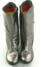 Silver Tall Zipper Fashion Boots Tucker &amp; Tate Girls  Size EU 28 US 10.5 Youth - £19.65 GBP