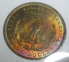 Ngc MS64 1883-O Morgan 90% Silver Dollar Amazing Colorful Iridescent Toning - £588.42 GBP