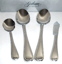 Gorham Cortile 4 Piece Flatware Serving Set 18/10 Stainless New - £29.20 GBP