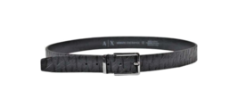 Armani Exchange Men Belt - 46 Black Elegant Designer Fashion 2025 Collection - $1,510.78 MXN