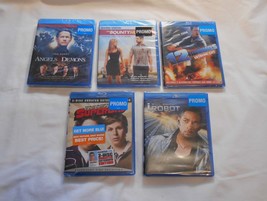 5 Blu-Ray Movie Lot  Superbad  I, Robot Angels &amp; Demons 12 Rounds Bounty Hunter - £11.76 GBP
