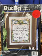 1992 Bucilla Counted Cross Stitch Serenity Prayer 11&quot; X 14&quot; *NEW* w1 - £15.42 GBP