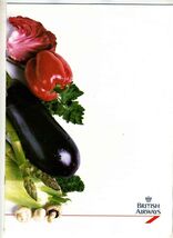 1985 British Airways 1st Class Menu &amp; Entertainment Guide LAX LHR 747 - $31.64