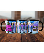 The Beatles Cartoons MERRY CRIMBLE Blue Suits 11 oz Custom Ceramic Bever... - $23.99