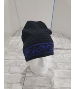 Stowe Woolens Unisex Hat 100% Wool winter handcrafted OS USA made Blue B... - $437.71 MXN