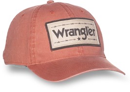 Wrangler Felt Patch Pigment Dyed Cotton Twill Rust Cap for Men - £16.01 GBP