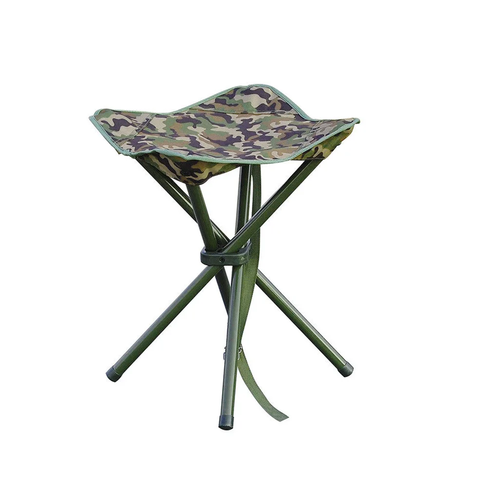Bearing Weight 300 Lbs Lightweight Square Folding Stool High Strength Steel For - £31.68 GBP