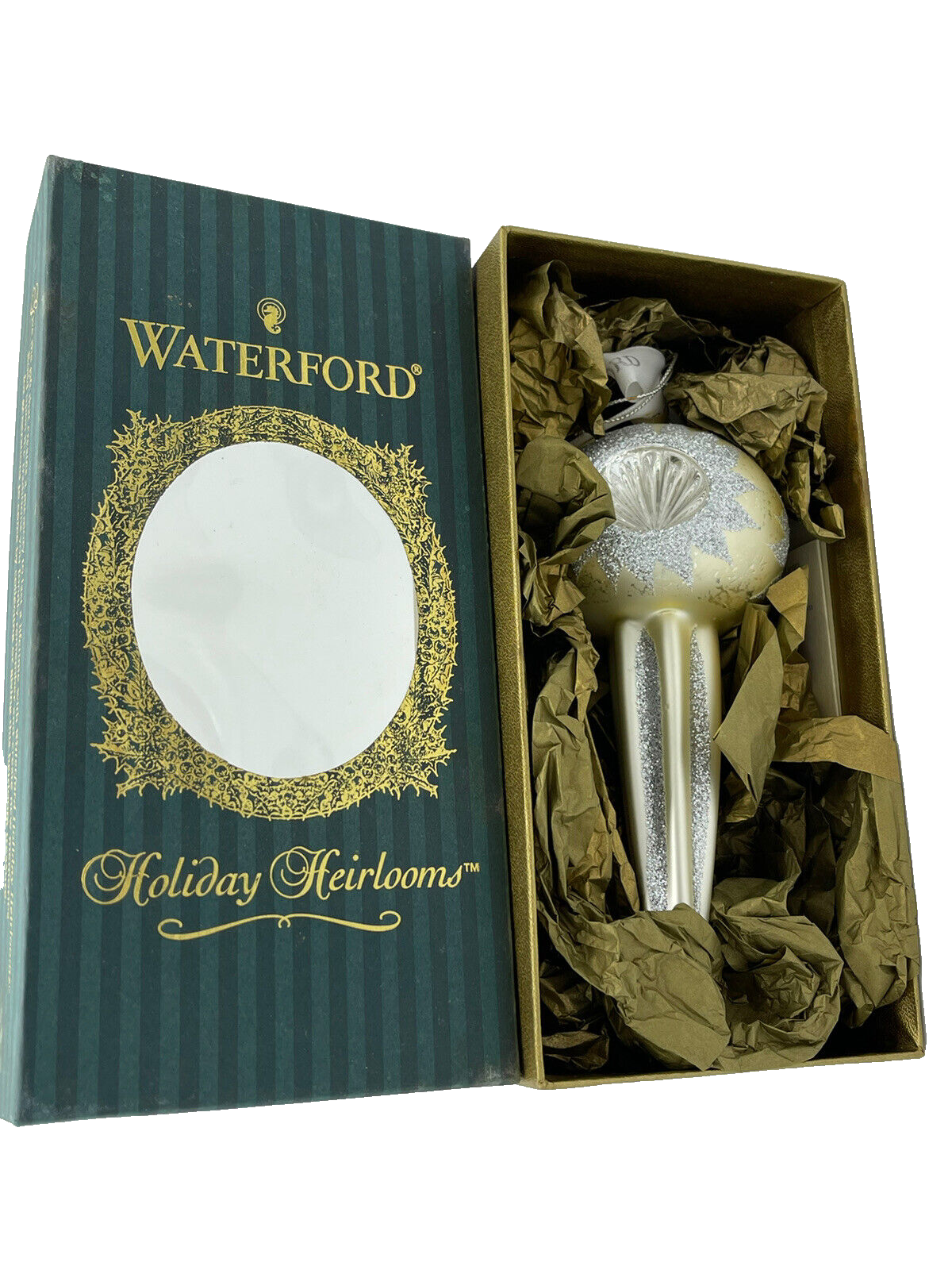 Waterford Holiday Heirloom Indent Ornament Star Cut Festive Reflector Go... - £44.86 GBP