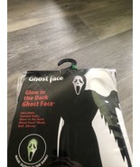 Spirit Of Halloween Ghost Face Scream Costume Mask Large Child 12-14 - £14.08 GBP