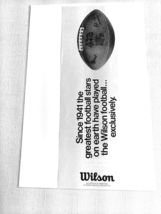 1971 Ad Wilson Sporting Goods, Greatest Football Stars Played the Wison ... - $8.99