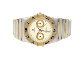Omega Constellation Full Bar Calendar 18k Gold S. Steel Men&#39;s Swiss 34mm... - $23,118.93 MXN
