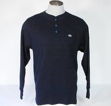 Ecko Unltd Dark Blue Longsleeve Henley Knit Polo Shirt Men&#39;s Small S NWT - $42.56