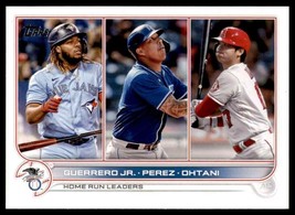 2022 Topps #48 Home Run Leaders Shohei Ohtani &amp; Vladimir Guerrero Jr ⚾ - £0.75 GBP