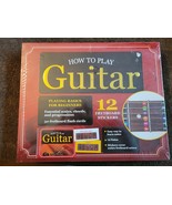 How to Play Guitar Instruction Book &amp; Fretboard Stickers Set Basics for ... - $32.99