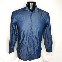 Men&#39;s Shirt Kenneth Cole long sleeve Button shirt medium - $14.25